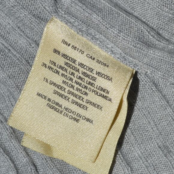 Anthropologie XS gray ribbed long cali cardigan women's meadow rue - Picture 4 of 6